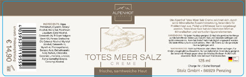 Крем с минерали от Мъртво море Alpenhof 125 ml: Дълбока Грижа за Проблемна Кожа