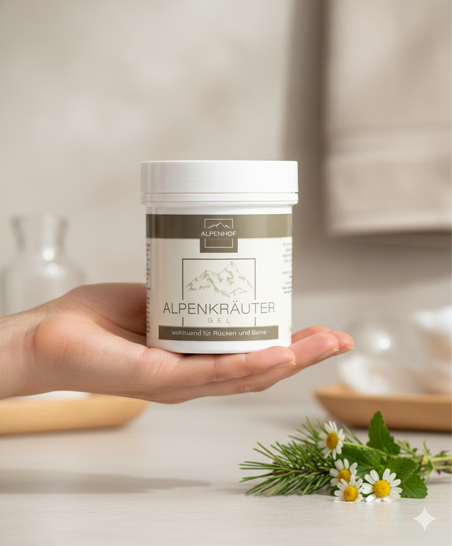 Гел с алпийски билки Alpenhof 125 ml: Ревитализираща Енергия за Активни Хора