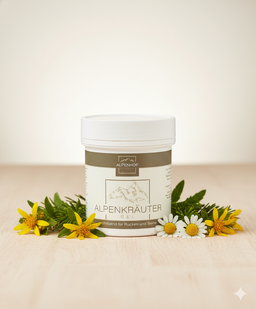 Гел с алпийски билки Alpenhof 125 ml: Ревитализираща Енергия за Активни Хора