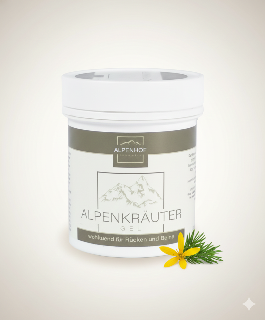 Гел с алпийски билки Alpenhof 125 ml: Ревитализираща Енергия за Активни Хора