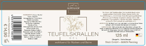 Гел с дяволски нокът Alpenhof 125 ml: Експертът за Стави и Гъвкавост